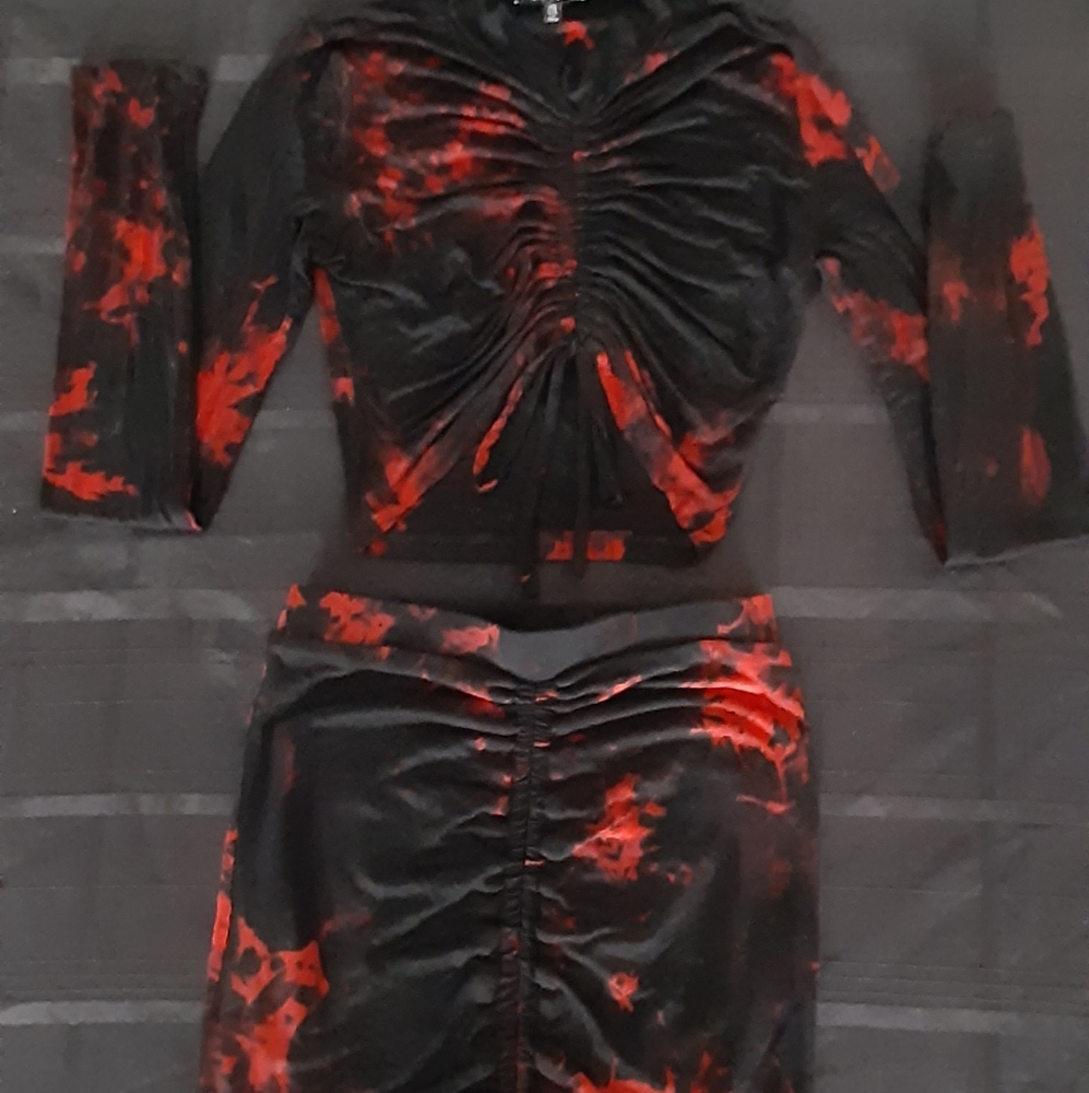 Two piece long sleeve mini.
